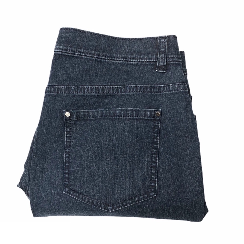 Lafayette 148 Mid Rise Stretch Cuffed Ankle Jeans